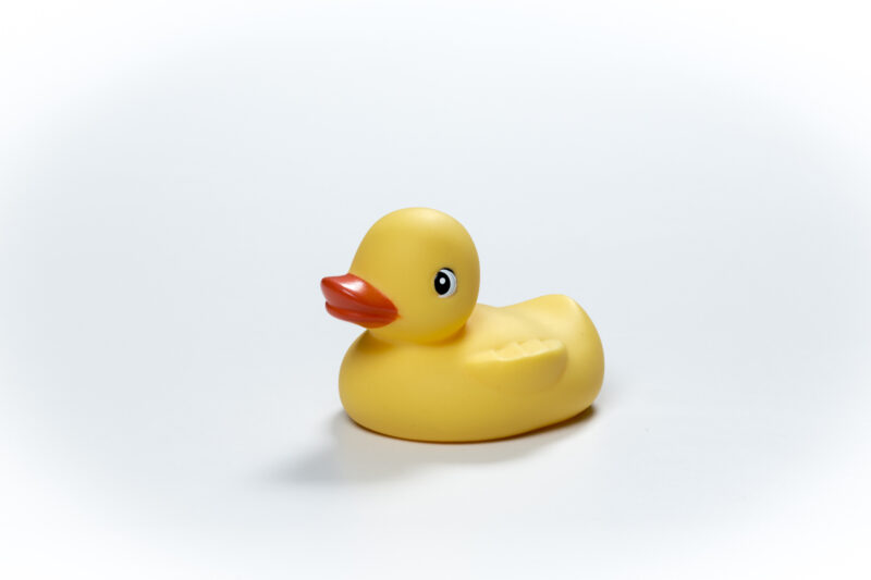 Pato de goma juguete infantil